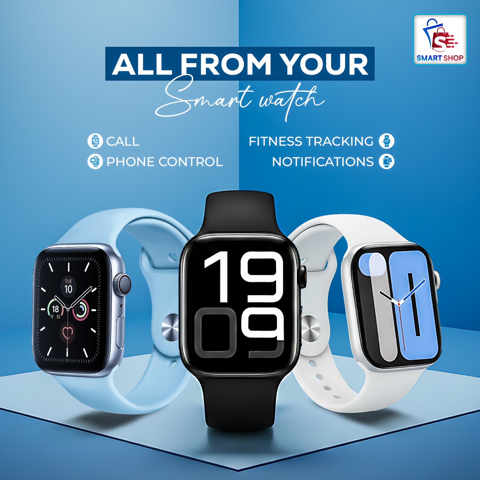 Smart Watch – Call, Fitness Tracking & Notifications